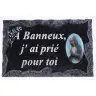 Plaque Cimetiere A Banneux J'ai Prie Pour Toi 9x14