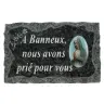 Plaque Cimetiere A Banneux Nous Avons Prie Pour Vous 9x14