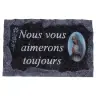 Plate 9X14 cm Cemetery We always love
