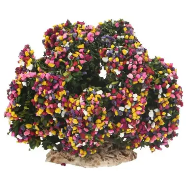 Decor voor santons de Provence Struik verschillende bloemen H 6 cm