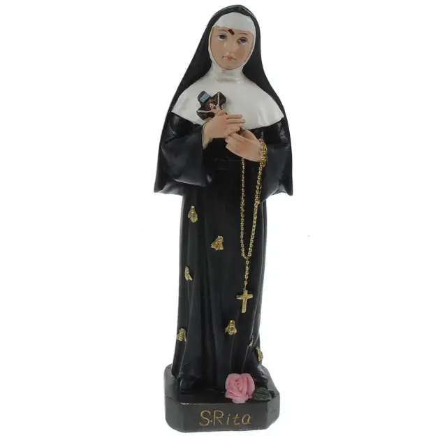 Statue 20 cm - Ste Rita avec abeilles