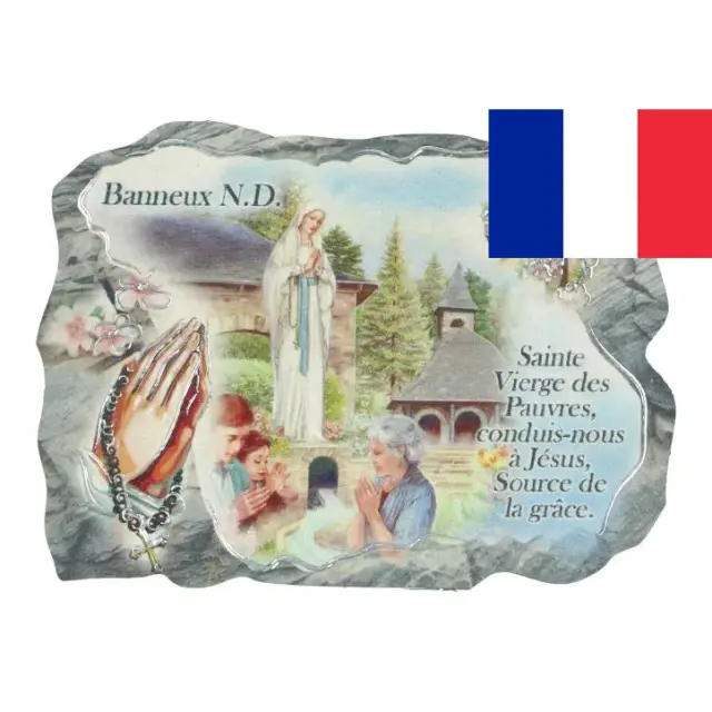 Plaque Magnétique Banneux N.D. 7.5 cm x 5.5 cm - FR