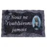 Plaque Cimetiére Nous ne t'oublierons jamais 9x14 cm