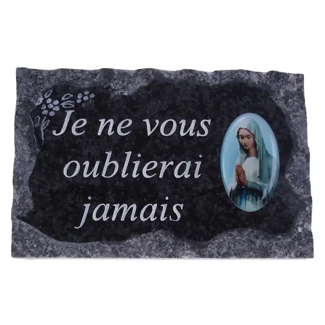 Plaque Cimetiére 9x14 cm - Je ne vous oublierai jamais