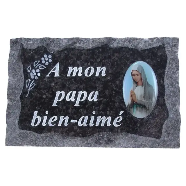 Plaque Cimetiere A Mon Papa Bien-Aime 9x14