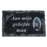 Plaque Cimetiere Aan Mijn Geliefde Man 9x14