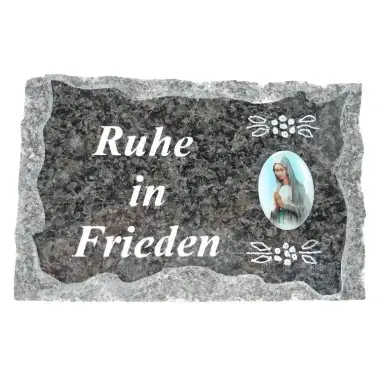 Plaque Cimetiere 09 X 14 Cm Ruhe In Frieden