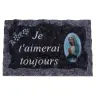 Cemetery plate 9x14 cm I will always love you