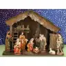 Kerststal + 11 Figuren 20 Cm (60 X 34 X 43 Cm)