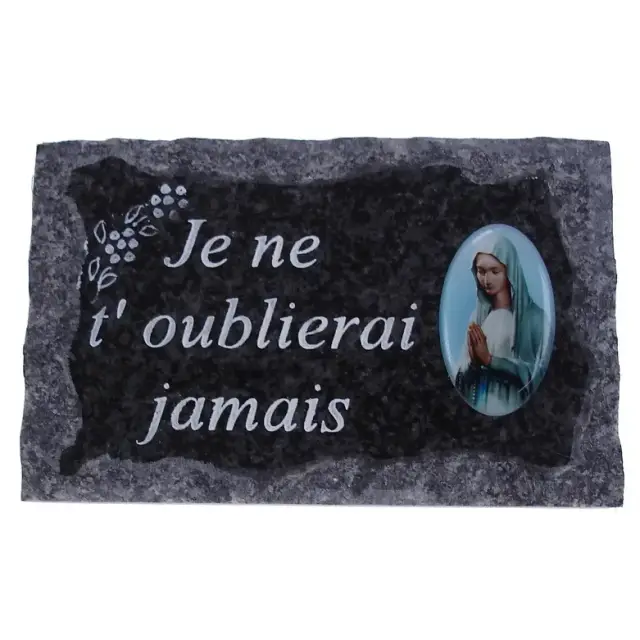 Plaque Cimetiére 9x14 cm - Je ne t'oublierai jamais