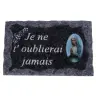 Plaque Cimetiére 9x14 cm - Je ne t'oublierai jamais