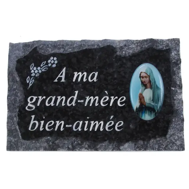 Plaque Cimetiere A Ma Grand-Mere Bien-Aimee 9x14