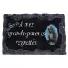 Plate 9X14 Cemetery cm At my grandparents lamented