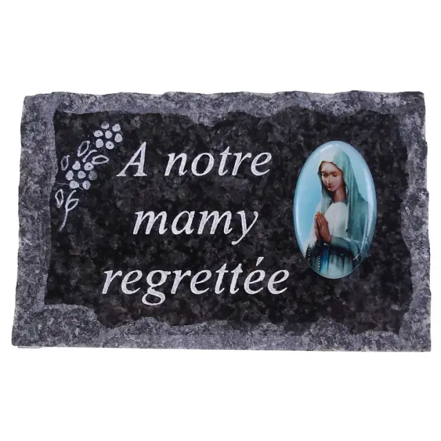 Plaque Cimetiere A Notre Mamy Regrettee 9x14