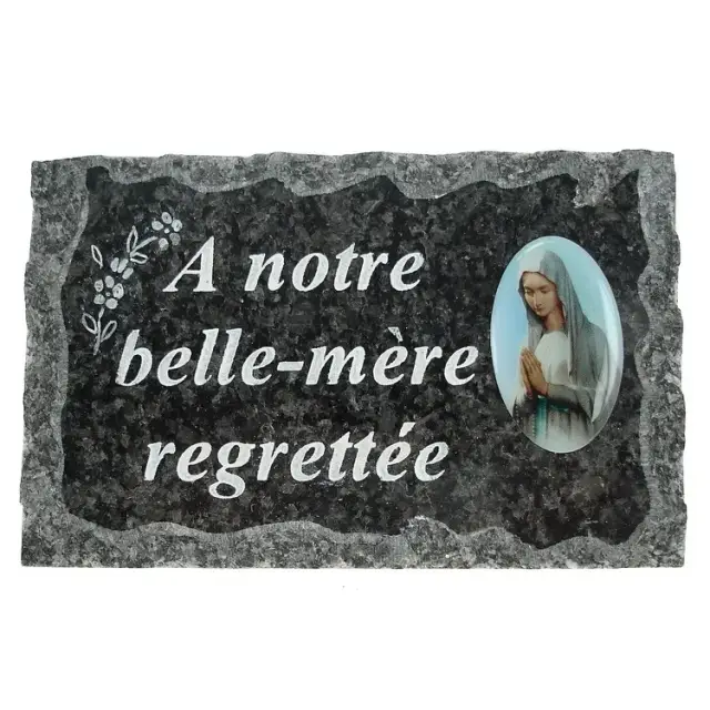 Plaque Cimetiere A Notre Belle-Mere Regrettee 9x14
