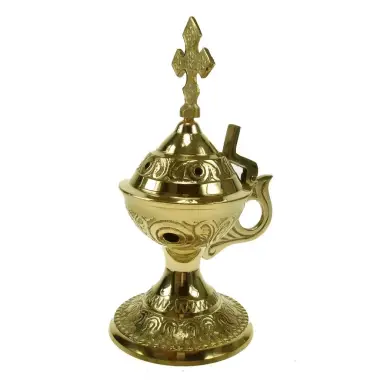 Wierookbrander - H 14 cm - Messing