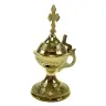 Brûle-encens - H 14 cm - Laiton