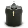 Lampe de cimetière noire fournie sans piles - 12/CTN