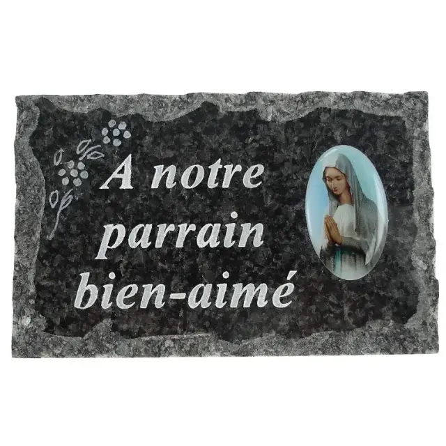 A Plate of cemeteries Notrre Godfather BienAime 9x14