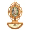 Bénitier Bois d'olivier 9 x 5.5 cm Ange gardien