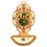 Bénitier Bois d'olivier 9 x 5.5 cm Notre-Dame du Perpétuel Secours