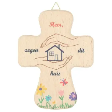 Croix Murale 14x10 cm Heer zegen dit huis