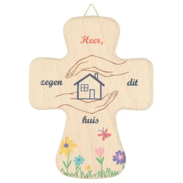 Croix Murale 14x10 cm Heer zegen dit huis