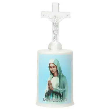 Cemetery lamp praying Lady with 2 AA batteries included