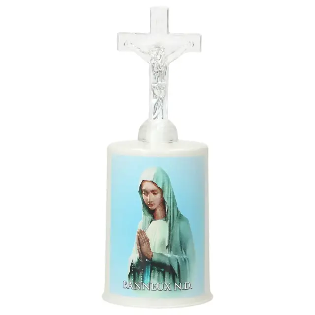 Cemetery lamp praying Lady with 2 AA batteries included