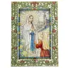 Our Lady of Lourdes glass frame 17 x 23.5 cm