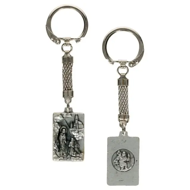 key ring App. Lourdes / St Christopher