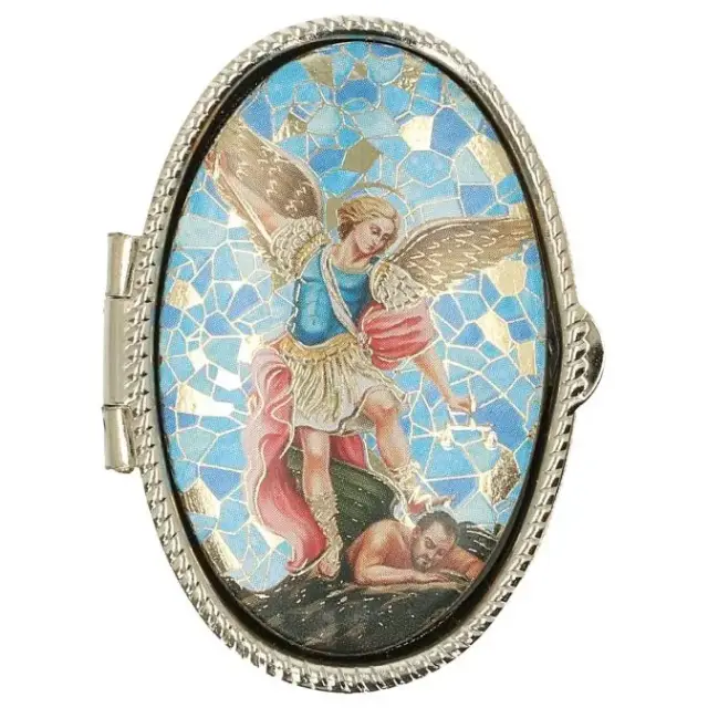 Pillbox St Michael Mosaic OV 52 X 36 mm