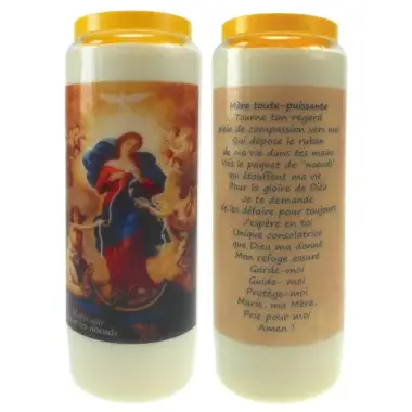 9 days candle / white / Mary ... Units / prayer