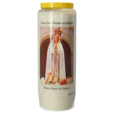 Noveenkaars / wit / O.L.V. van Fatima