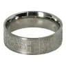 Our Father prayer ring stainless steel