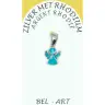 Blue Guardian Angel Pendant in silver