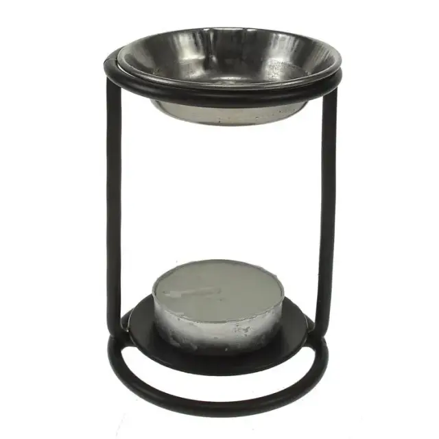 Brûle-encens - H 10 cm - Nickelé