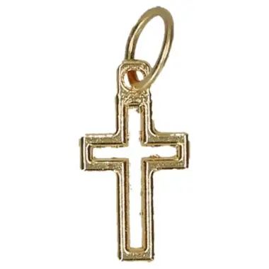 Croix ajourée - 15 mm - Métal doré