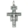 Croix St Damien 30 x 20 mm - Métal argenté