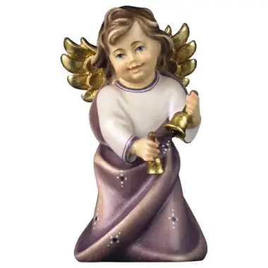 Ange Avec Cloches 6 Cm Couleur