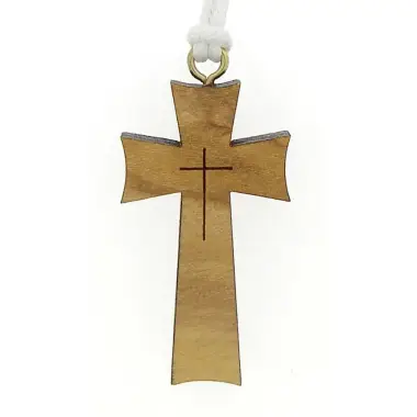 Olivewood cross for Holy communion 33 x 18 mm