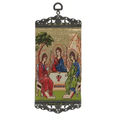 Icône - Tissu 10 X 23 cm - Trinité