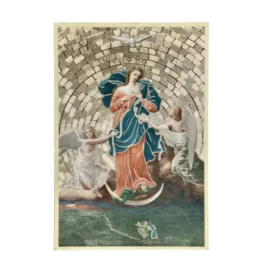 Cadre bois 10 X H15 cm Marie qui défait les noeuds