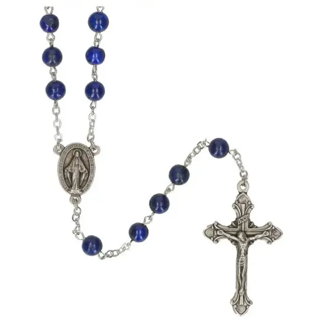 Chapelet Lapis Lazuli + Ecrin