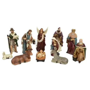 Kerstgroep van 11 figuren - 20 cm