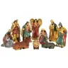 Kerstgroep van 10 figuren - 12 cm