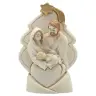Heilige Familie in albaster 8,5x5,5x3 cm gouden versiering