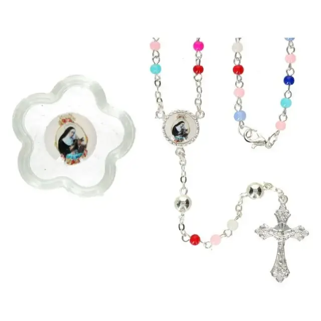 Mini rosary in egg Multicolor
