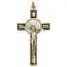 Sint-Benedictuskruis 70 mm Metaal verguld / zwart + doos