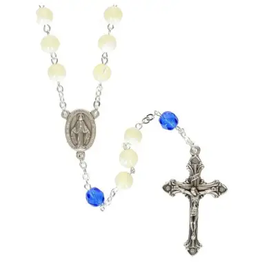 Chapelet Nacre - Pater bleu - Ecrin BA